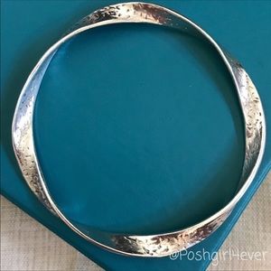Silpada Ribbon Bangle Bracelet Sterling